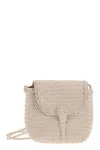 Dragon Mini City Bag - Woven Leather Bag In Neutral