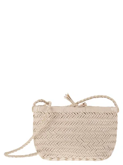 Dragon Minsu - Mini Woven Leather Bag In Blue