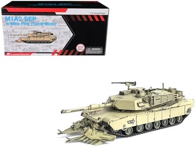 Dragon Models United States M1a2 Sep (system Enhancement Package) Abrams Tank With Mine Plow (travel Mode) #132 "a In Neutral