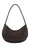 Dragon Nova Luna Woven Leather Bag In Black
