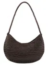 Dragon Nova Luna Woven Leather Bag In Black