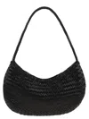 Dragon Nova Luna Woven Leather Bag In Black
