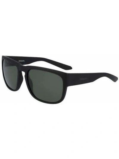 Dragon Rune 003 Plastic Sunglasses In 003 - Matt Black - G15
