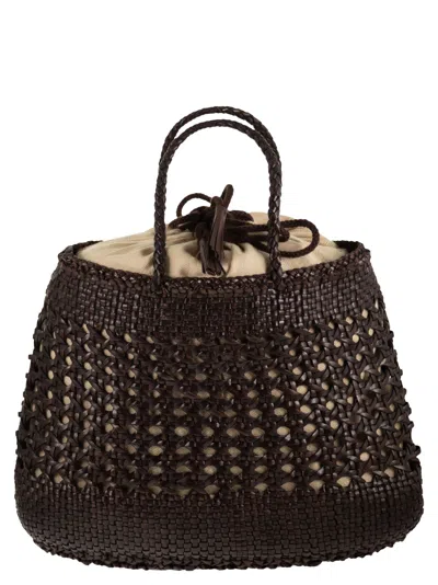 Dragon Santa Cano - Braided Leather Bag In Pattern