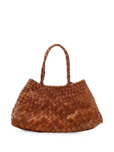 Dragon Santa Croce Tote Bag In Brown