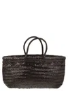 Dragon Triple Jump Big Woven Leather Bag