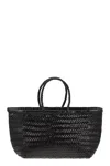 Dragon Triple Jump Big Woven Leather Bag