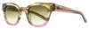 Dragon Women's Lumalens Sunglasses Jett Ll 025 Gray-voilet 49mm In Multi