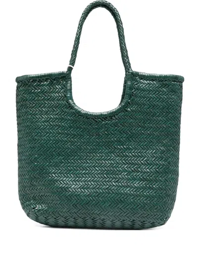 Dragon Woven Leather Tote Bag