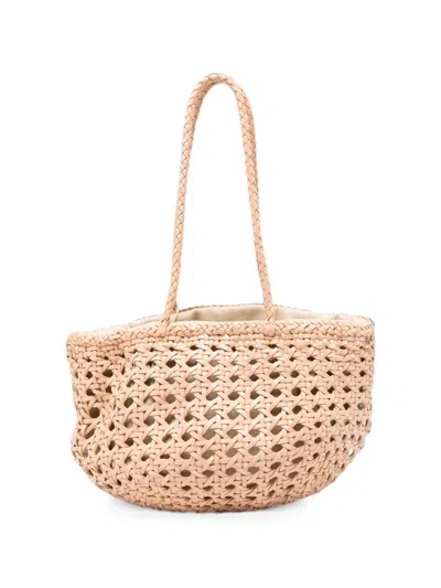 Dragon Woven-design Shoulder Bag In Neutral