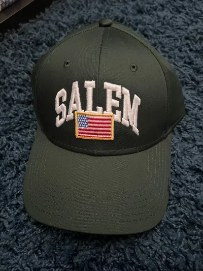Pre-owned Drain Gang Salem Flag Hat Green