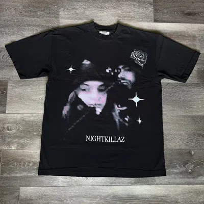Pre-owned Drain Gang X Goth&money Snow Strippers X Online Ceramics North America 2024 Tour Tee In Black