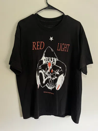 Pre-owned Drain Gang X Sad Boys Bladee Red Light T-shirt Black | Xl