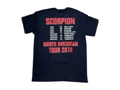 Pre-owned Drake Men's  Scorpion Tour North America T-shirt In Black