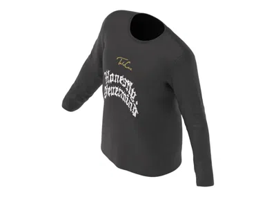 Pre-owned Drake Men's  Take Care Honestly Nevermind Longsleeve In Black