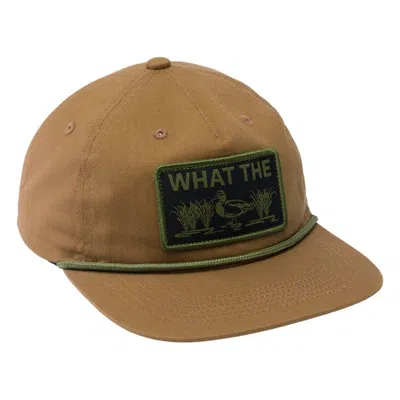 Drake Waterfowl Men's  Drake What The Duck Rope Snapback Hat In Brown