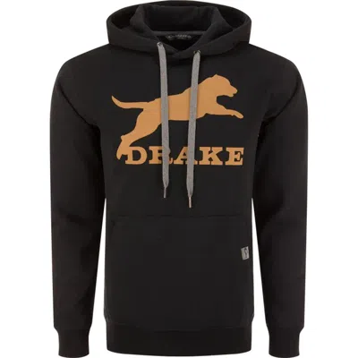 Drake Waterfowl Men's  Leaping Lab Graphic Hoodie In Black