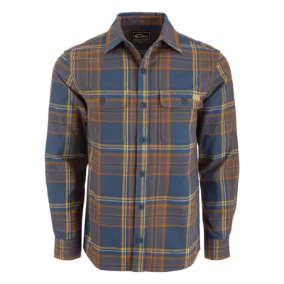 Drake Waterfowl Men's  Legacy Plaid Long Sleeve Flannel In Blue