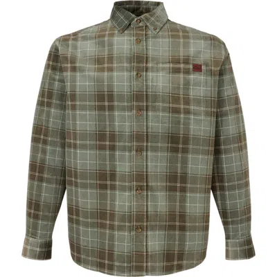 Drake Waterfowl Men's  Midwale Corduroy Long Sleeve Button Up Shirt In Green