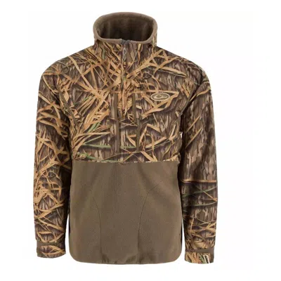 Drake Waterfowl Men's  Mst Commandxt Eqwader 1/2 Zip Softshell Jacket In Brown