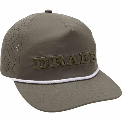 Drake Waterfowl Men's  Perforated Flatbill Roper Adjustable Hat In Green
