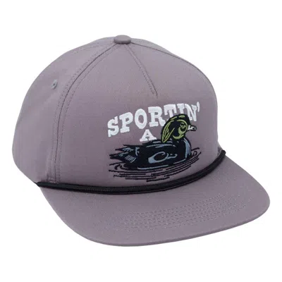 Drake Waterfowl Men's  Sportin' A Woodie Rope Snapback Hat In Gray