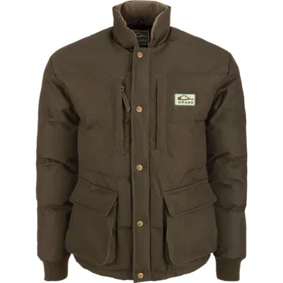 Drake Waterfowl Men's  Throwback 80 Featherless Puffer Jacket In Brown