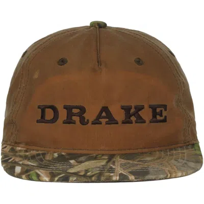 Drake Waterfowl Men's  Waxed Flatbill Adjustable Hat In Brown