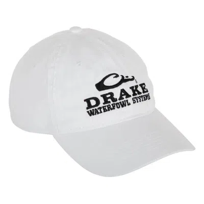 Drake Waterfowl Men's  White Out Cotton Twill 6-panel Adjustable Hat