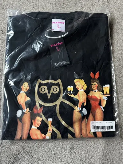 Pre-owned Drake X Octobers Very Own Ovo X Playboy Bunny Black T-shirt Tee