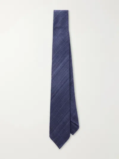 Drake's 7cm Silk Tie In Blue