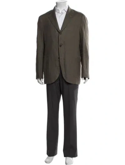 Pre-owned Drake's Blazer In Green