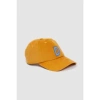 DRAKE'S CHAMBRAY 'D' APPLIQUE BASEBALL CAP YELLOW