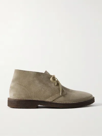 Drake's Clifford Suede Desert Boots In Brown