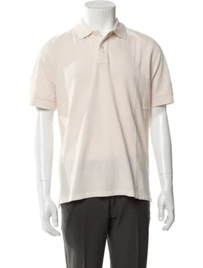 Pre-owned Drake's Collar Short Sleeve Polo Shirt In Neutral