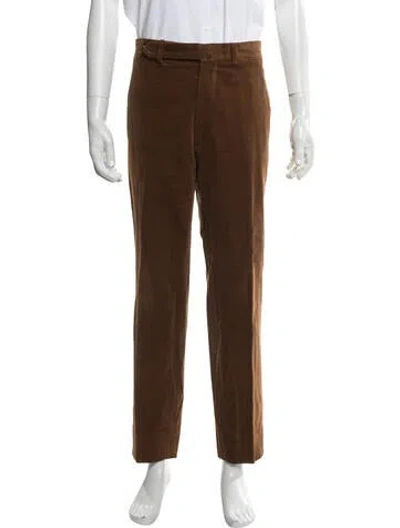 Pre-owned Drake's Corduroy Pants In Brown