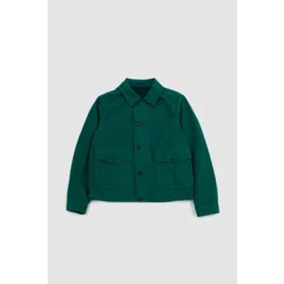 Drake's Cotton Blouson Jacket Green