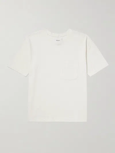 Drake's Cotton-jersey T-shirt In White