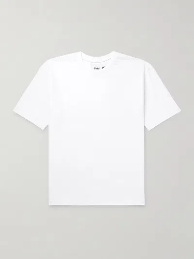 Drake's Cockerel Printed Cotton-jersey T-shirt In White