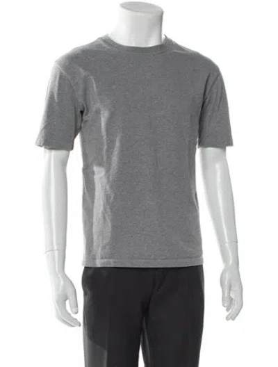 Pre-owned Drake's Crew Neck Short Sleeve T-shirt In Gray