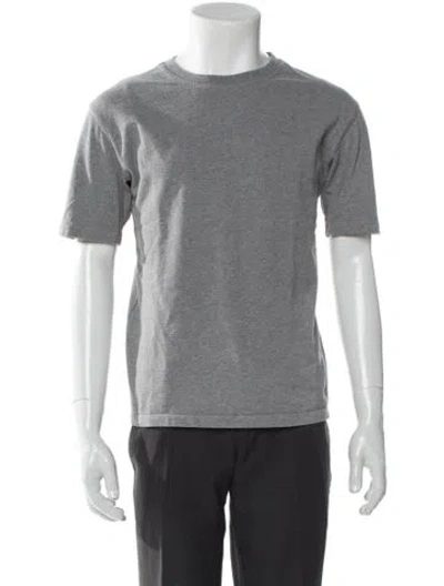 Pre-owned Drake's Crew Neck Short Sleeve T-shirt In Gray