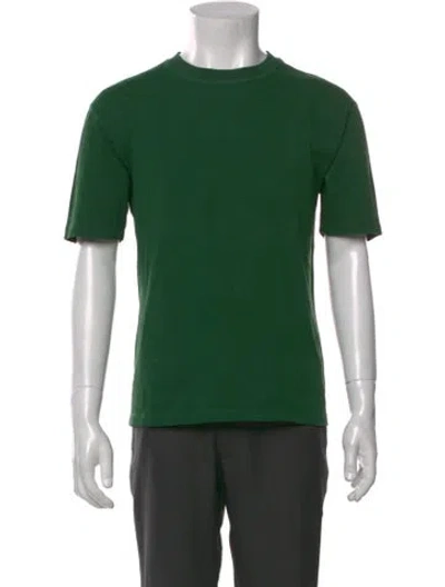 Pre-owned Drake's Crew Neck Short Sleeve T-shirt In Green