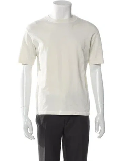 Pre-owned Drake's Crew Neck Short Sleeve T-shirt In Neutral