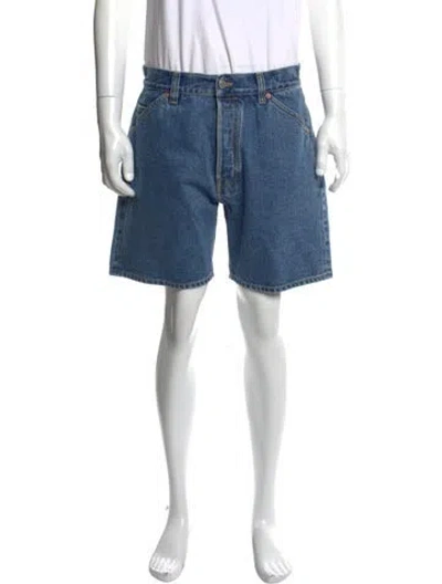 Pre-owned Drake's Denim Shorts In Blue