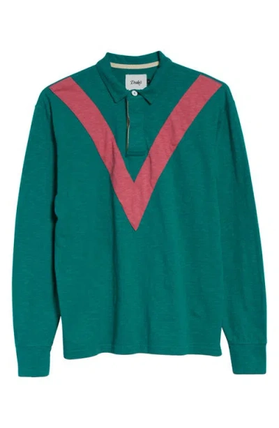 Drake's Chevron Cotton Flamé Rugby Shirt