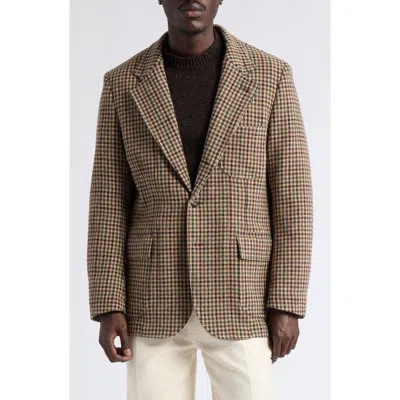 Drake's Houndcheck Games Tweed Sport Coat In Multi
