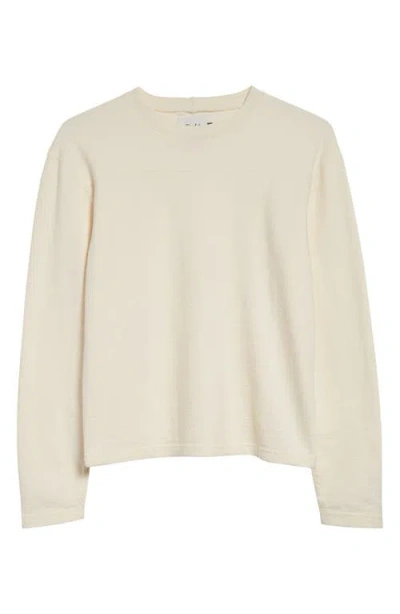 Drake's Long Sleeve T-shirt In Antique White