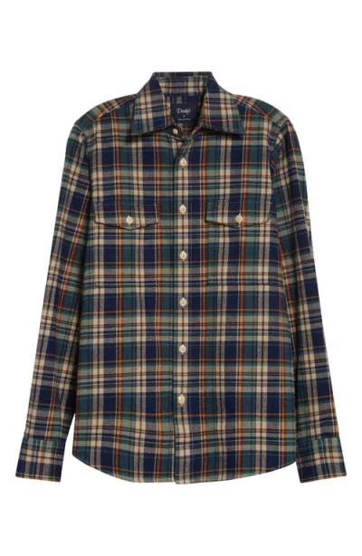 Drake's Relaxed Check Button-up Shirt In Pattern