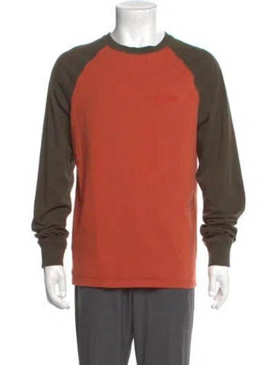 Pre-owned Drake's Graphic Print Crew Neck T-shirt In Orange