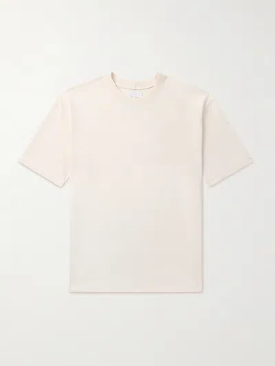 Drake's Hiking Slim-fit Cotton-jersey T-shirt In Neutral